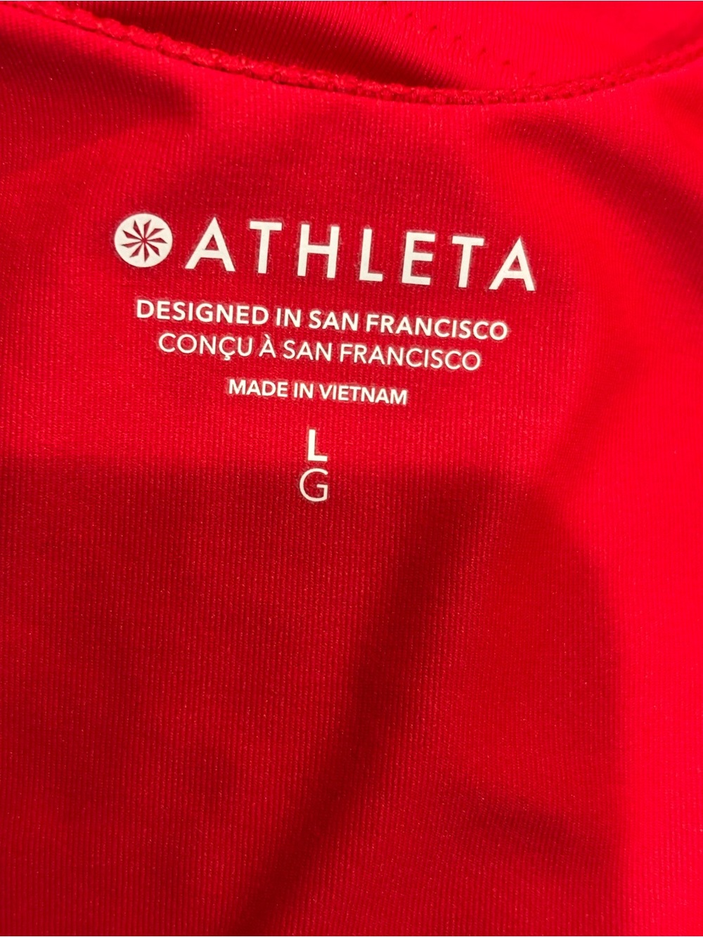Athleta Triangle Tankini Red Size Large Swim Top - Picture 5 of 5